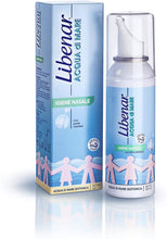 Carica l'immagine nel visualizzatore di Gallery, Libenar Spray per Igiene Nasale, Soluzione Isotonica con Acqua di Mare per Adulti, Bambini e Neonati - 100 ml