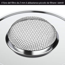 Carica l&#39;immagine nel visualizzatore di Gallery, Anpro 2 Filtro Lavello Cucina in acciaio - Colino Acciaio 7.7cm, Argento - Ilgrandebazar