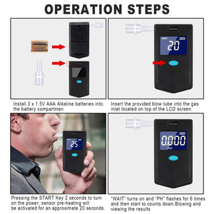 Drivaid Etilometro Portatile Digitale, Professionale Alcool Test Com... - Ilgrandebazar