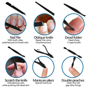 JamBer set tagliaunghie 15 in 1 kit professionale per pedicure manicure in... - Ilgrandebazar