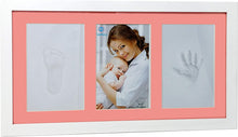 Carica l&#39;immagine nel visualizzatore di Gallery, CORNICE Impronta Mani E Piedi Neonati Idea Regalo Neonato e Mamma Impronta Argilla Per Nascita Bimbi Kit Set Calco Mani