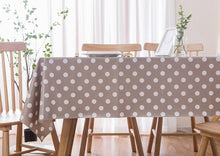 Carica l&#39;immagine nel visualizzatore di Gallery, Vinylla Pois Tortora Facile da Pulire in PVC, 140 x 180 cm 140 x 180 - Ilgrandebazar