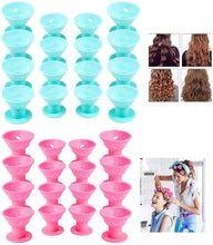 Carica l&#39;immagine nel visualizzatore di Gallery, ZWOOS 30 Pcs Bigodini Silicone, Arricciacapelli, Senza Sforzo e Rosa