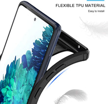 Carica l'immagine nel visualizzatore di Gallery, LK Custodia per Samsung Galaxy S20 Fe 4G/5G-2 Pack Vetro Temperato Screen Protector, [Anti-Impronta Digitale] Protettiva Flessibile Soft TPU Spazzolato Case Cover per Samsung Galaxy S20 Fe- Nero