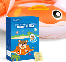 Carica l'immagine nel visualizzatore di Gallery, Peradix Piscina Salvagente per Bambini con Tettuccio e Mutandina Baby Float (Arancione-Bianco)