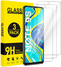 Carica l&#39;immagine nel visualizzatore di Gallery, ivencase [3 Pezzi Vetro Temperato per Xiaomi Redmi Note 9S/9 PRO/9 PRO Max, Trasparente Glass Protezione Schermo [Durezza 9H] [ Anti graffio] [No Bolle] per Redmi Note 9S/9 PRO/9 PRO Max (Clear)