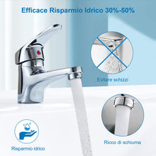 Carica l&#39;immagine nel visualizzatore di Gallery, Aeratore Rubinetto M24 Rompigetto Rubinetto Filtri Rubinetti Lavandino per Bagno e Cucina, Filtro in Acciaio Inox + ABS con 8 Guarnizioni e 1 Chiave Cromata, Antispruzzo, Risparmio Idrico, 6pcs