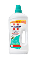 Carica l'immagine nel visualizzatore di Gallery, AMUCHINA Detersivo Igienizzante Pavimenti Fresh Aloe, 8 Flaconi da 1.5 LT