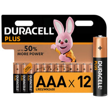 Carica l'immagine nel visualizzatore di Gallery, Duracell Plus AAA, Batterie Ministilo Alcaline, Confezione da 12 pacco del... - Ilgrandebazar