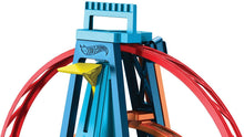 Carica l'immagine nel visualizzatore di Gallery, Hot Wheels- Track Builder, Playset Pista Triplo Loop, con Macchinina, Giocattolo per Bambini 4+ Anni, GYP65, Imballaggio Sostenibile