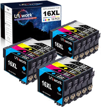 Carica l'immagine nel visualizzatore di Gallery, Uniwork 16XL Cartucce d'inchiostro Compatibili per Epson 16XL 16 per Epson Workforce WF-2630 WF-2760 WF-2510 WF-2530 WF-2520 WF-2540 WF-2750 WF-2660 WF-2650 WF-2010 (6 Nero,3 Ciano,3 Magenta,3 Giallo)