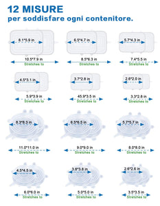 FAPPEN Coperchio Silicone, Coperchi in Silicone Trasparente+trasparente - Ilgrandebazar
