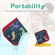 Carica l'immagine nel visualizzatore di Gallery, POOPHUNS Portatile da Disegno per Bambini, Doodle Disegno Giocattoli per Bambini, Libro di Pittura per Bambini con 14 Pagine, Lavagna a Doppia Faccia, Reuseful Lavabile, Casa Portatile