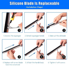 Carica l'immagine nel visualizzatore di Gallery, Veramz Tergivetro per Doccia, Lavavetri Doccia, Lavavetri per Cabina Doccia, con 2 Strisce di Silicone, per Parete, Bagno, Cabina Doccia, Auto e Finestre
