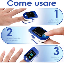 Carica l&#39;immagine nel visualizzatore di Gallery, SIMBR Saturimetro da Dito,Pulsossimetro Professionale con Display LCD e 4 Direzioni di Rotazione per Frequenza del Polso(PR) e La saturazione di Ossigeno(SpO2) Misure