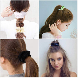 Wanxida 50 Pezzi Elastici per Capelli in Velluto, Scrunchies Velluto,... - Ilgrandebazar