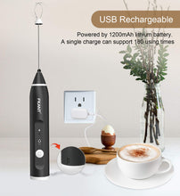 Carica l&#39;immagine nel visualizzatore di Gallery, Miscelatore Latte Portatile Montalatte Elettrico Ricaricabile Frullino... - Ilgrandebazar