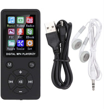 Carica l'immagine nel visualizzatore di Gallery, FOLOSAFENAR Musica T1 Lettore MP3 MP4 Supporto BT Memoria 32G Pulsanti a Otto diagrammi ， Mini MP4 Portatile ， Supporto Scheda di Memoria 32G ， Supporto per Musica, Radio(Nero)