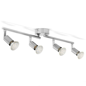 Faretti LED da soffitto orientabili I plafoniera moderna Nickel - Ilgrandebazar