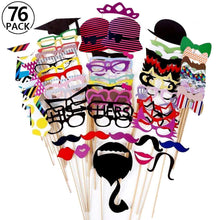 Carica l&#39;immagine nel visualizzatore di Gallery, Foonii 76 pcs photo booth props Accessori fai da te 76 pcs, Multicolore - Ilgrandebazar