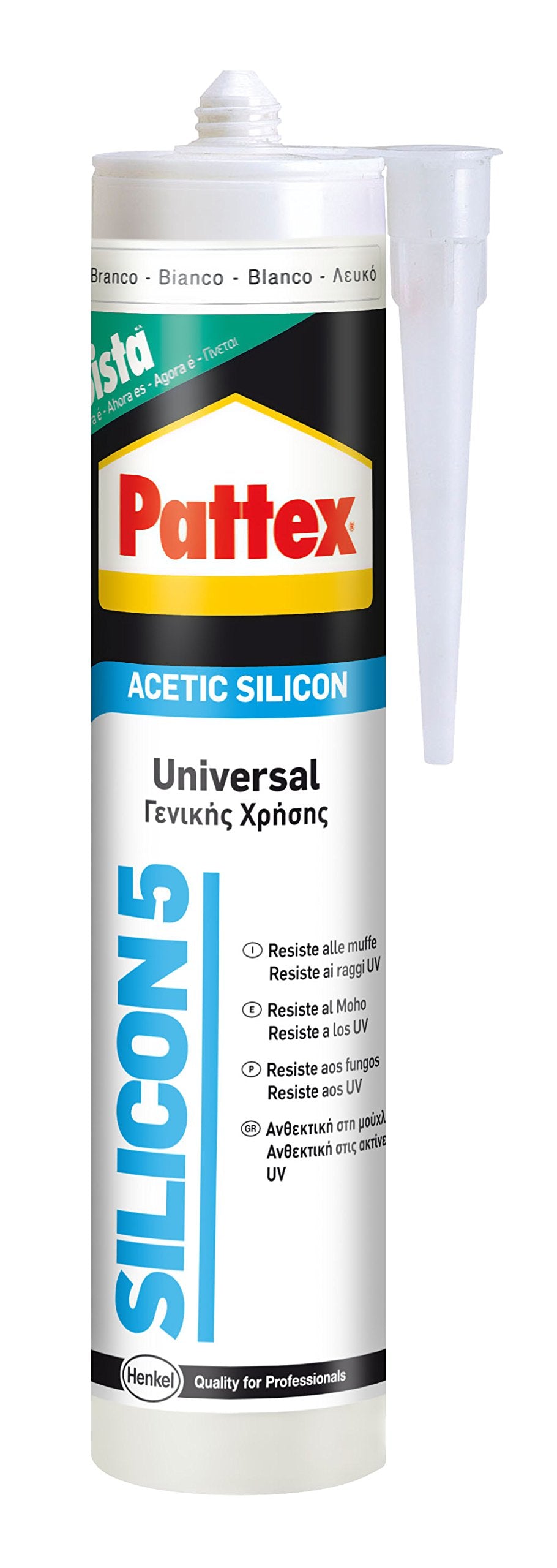 Sigillante PATTEX SILICON 5 bianco Art. 1534266 - Ilgrandebazar