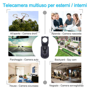 Mini Telecamera Spia Nascosta,MHDYT Full HD 1080P Portatile Micro Spy mini - Ilgrandebazar