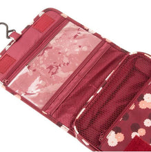 Carica l&#39;immagine nel visualizzatore di Gallery, Emwel appeso Toiletry Organizer Travel trousse per donne e Fiore rosso vino - Ilgrandebazar