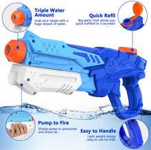 Carica l'immagine nel visualizzatore di Gallery, Kiztoys Pistola Acqua, 2 Pack Giocattoli Pistole ad Acqua 600ML, con Alta Capacità super liquidator, Acqua Giocattolo per Bambini e Adulti, per Feste All'aperto Piscina Estiva Sulla Spiaggia