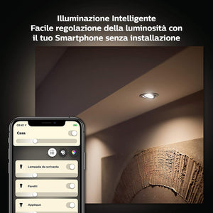 Philips Lighting Hue White Lampadina LED Connessa, con Bluetooth, Attacco E27, Dimmerabile, Tutte le Sfumature della Luce Bianca, 1 Pezzo
