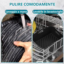 Carica l&#39;immagine nel visualizzatore di Gallery, 21CM Accessori Friggitrice ad Aria in Silicone, 2PCS Quadrata Teglie Cestino per Friggitrice ad Aria per COSORI 5,5L 4,7L, Riutilizzabile Invece di Carta Forno