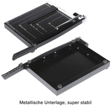 Carica l&#39;immagine nel visualizzatore di Gallery, Voluker Taglierina per carta professionale A4,Base metallica,Taglierina Nero - Ilgrandebazar