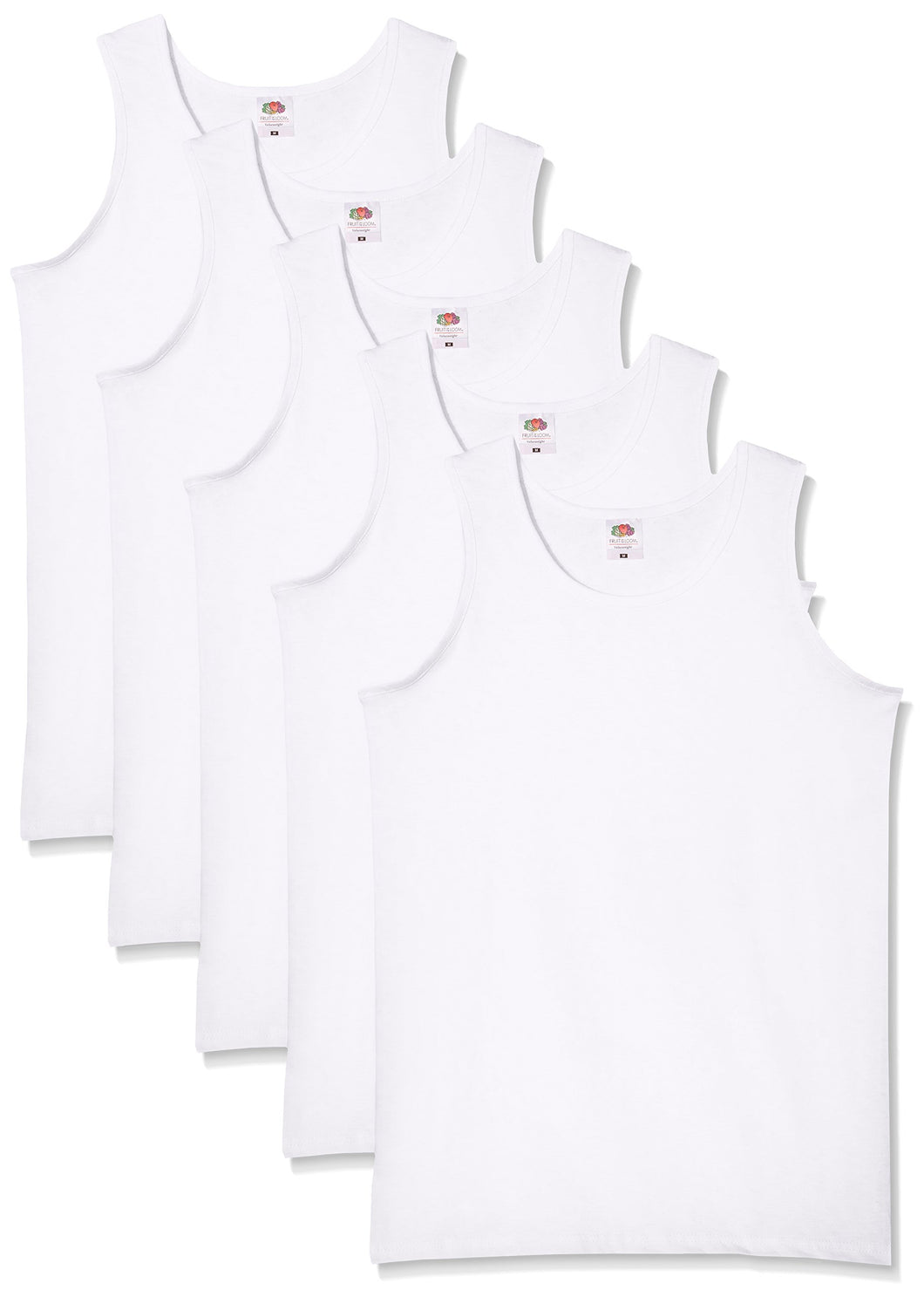 Fruit of the Loom 5-Pack Athletic Mens Canotta, Blu (Royal Blue), Large... - Ilgrandebazar