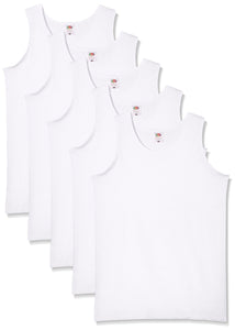 Fruit of the Loom 5-Pack Athletic Mens Canotta, Blu (Royal Blue), Large... - Ilgrandebazar