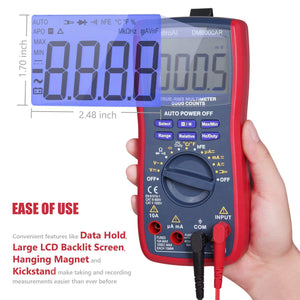 AstroAI Multimetro Digitale TRMS 6000 Conti, Tester L, Rosso. - Ilgrandebazar