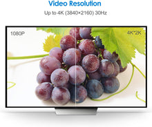 Carica l&#39;immagine nel visualizzatore di Gallery, Rankie Cavo Mini Displayport (Mini DP) (Thunderbolt) su HDMI, 4K, 1,8m, Nero
