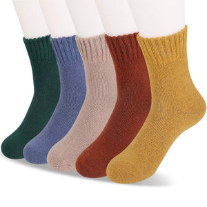 MOSOTECH Calze Donna Invernali Termiche, 5 Paia Calzini Vintage di...