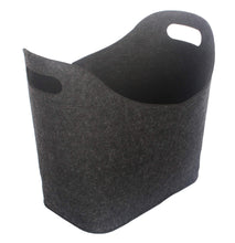 Carica l&#39;immagine nel visualizzatore di Gallery, ORA-TEC Cestino in feltro per legna da ardere, 45 x 24 x 40 45x24x40 cm, Nero - Ilgrandebazar