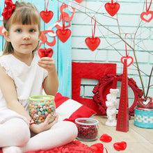 Carica l&#39;immagine nel visualizzatore di Gallery, 24 Pezzi Ornamenti per Cuori in Plastica Traslucida di San Valentino... - Ilgrandebazar
