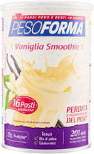Carica l&#39;immagine nel visualizzatore di Gallery, Pesoforma Smoothie Pasti Sostitutivi Dimagranti Shake Vaniglia, Ricco in Fibre, SOLO 201 Kcal per pasto - 16 Pasti - 436 Gr
