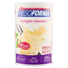 Carica l&#39;immagine nel visualizzatore di Gallery, Pesoforma Smoothie Shake Vaniglia, Pasti Sostitutivi Dimagranti, 201 Kcal, 16 Pasti, 440g
