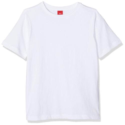 s.Oliver Junior 74.899.32.0521 T-Shirt, Bianco (White 0100), 116 Bambino