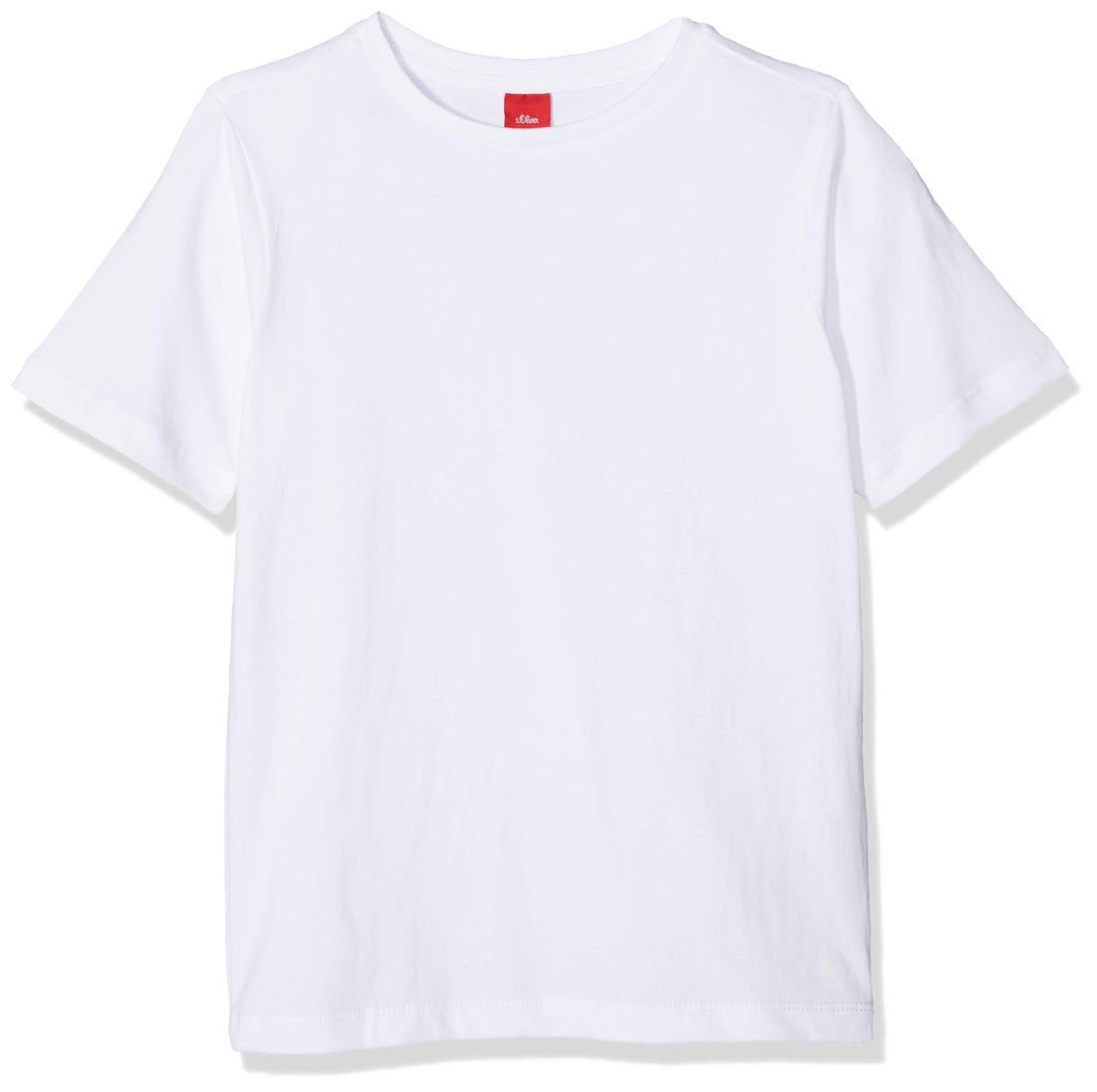 s.Oliver Junior 74.899.32.0521 T-Shirt, Bianco (White 0100), 116 Bambino