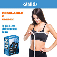 Carica l&#39;immagine nel visualizzatore di Gallery, Correttore Postura Uomo Donna, DISP. MEDICO CE, Fascia Posturale Traspirante Regolabile, Supporto per Schiena Dritta e Raddrizza Spalle, Elastica ed E-Book