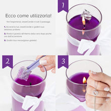 Carica l&#39;immagine nel visualizzatore di Gallery, JewelCandle True Love - Candela in Vetro con Un Gioiello - Pendente - Ilgrandebazar