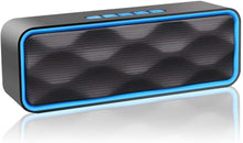 Carica l&#39;immagine nel visualizzatore di Gallery, Aigoss S1 Altoparlante Bluetooth Portatile per Esterni V4.2 Vivavoce Integrato con Doppio Driver Cassa, Audio HD e Radio FM, Blu
