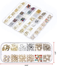 Carica l&#39;immagine nel visualizzatore di Gallery, Mwoot Gemme per Unghie, Pietre, 3 Scatole Set di Strass (900 Pezzi) per Accessori per chiodo Arte