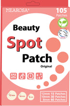 Carica l&#39;immagine nel visualizzatore di Gallery, MEAROSA Acne Pimple Patch 105 dots - VEGAN, Absorbing cover, Hydrocolloid Blemish Spot Patch Beauty Spot Patch Three Size,Tea Tree Oil, All skin type (105 Patches)
