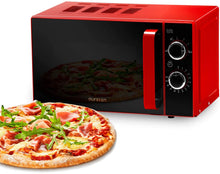 Carica l&#39;immagine nel visualizzatore di Gallery, Oursson Forno a Microonde Rosso con Sportello a Specchio MM2005/RD, 20 litri, 700 Watt, 4 anni di garanzia