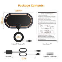 Carica l&#39;immagine nel visualizzatore di Gallery, Bqeel Antenna tv interna per digitale terrestre DTT DVB-T/DVB-T 2 Antenna... - Ilgrandebazar