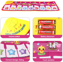 Carica l'immagine nel visualizzatore di Gallery, PROACC Tappetino per Pianoforte, Giocattolo per Tappetino per Pianoforte per Bambini, Grande Formato (39 * 14 Pollici) Tappetino per Ballo Divertente per Neonati Regalo per Bimbi e Ragazze (Rosso)